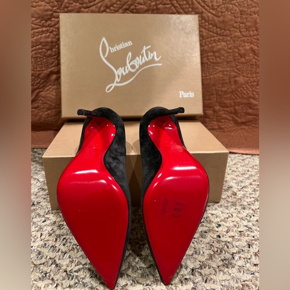 Christian Louboutin So Kate 120 Veau Velours - Charbon - Picture 3 of 9